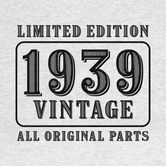 All original parts vintage 1939 limited edition birthday by colorsplash